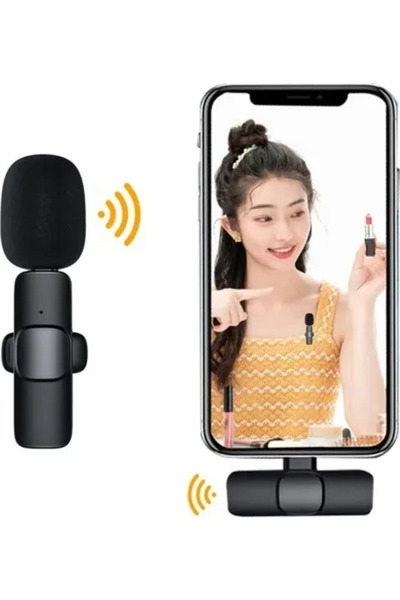 Arabest ميكروفون لاسلكي يُربط على شكل ربطة عنق لأجهزة iOS/Android، ميكروفون م...