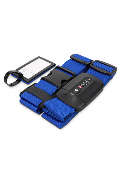 Navaris curea de bagaj reglabilă cu lacăt și etichetă de identificare, 51357.04