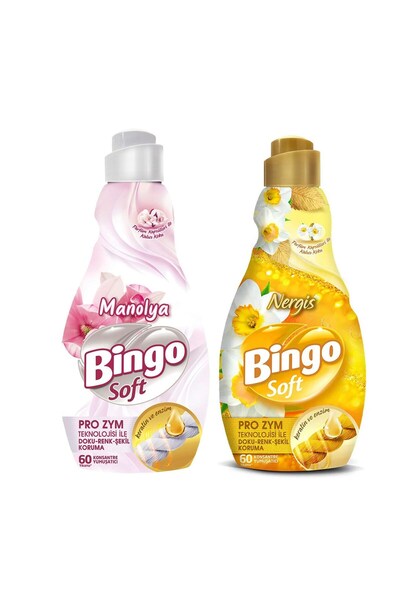 Bingo Soft Konsantre Çamaşır Yumuşatıcısı 1440 ml Nergis ve Manolya
