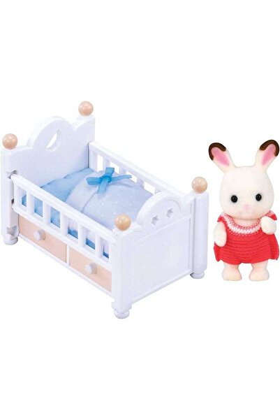 SYLVANIAN FAMILIES Sylvanian Families - Set pătuț pentru bebeluși cu iepuraș ...