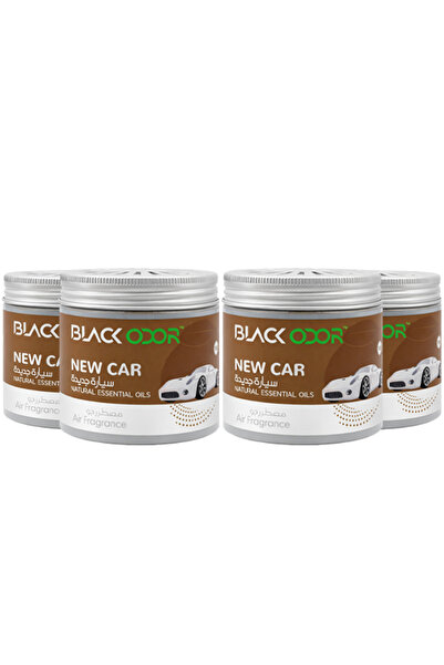 Black Odor New Car Air Freshener Gel 12oz Natural Essential Oils Long Lasting...