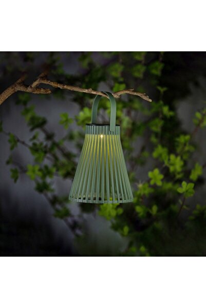 HOFF Hoff LED solar lamp, Olive, plastic, H 18 cm, green + black, outdoor