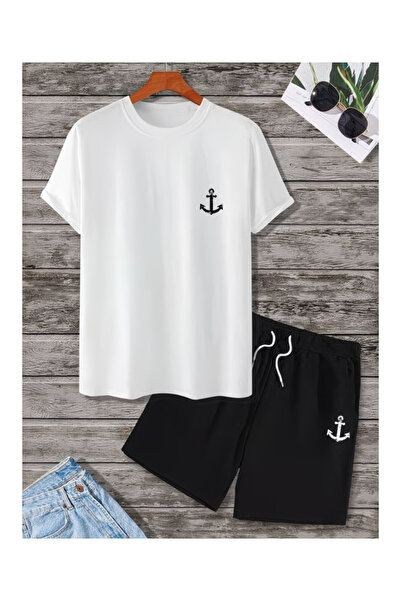 PENTHİLUS Oversized Alt - Top Set - Men's T-Shirt and Shorts Set