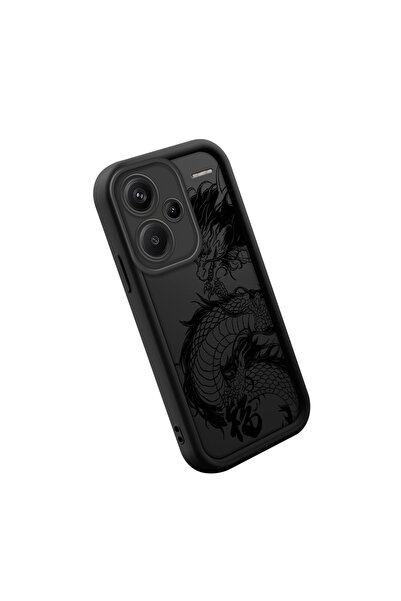 SLIMFELT Redmi Note 13 Pro Plus+ 5G Yüksek Kaliteli Klasik Ejderha Desenli Kı...