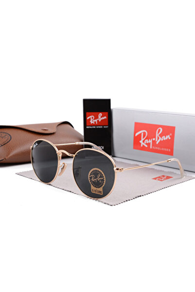 Ray-Ban نظارات شمسية كلاسيكية من نوع Pliot، مصنوعة من المعدن الفاخر، بإطار ذه...