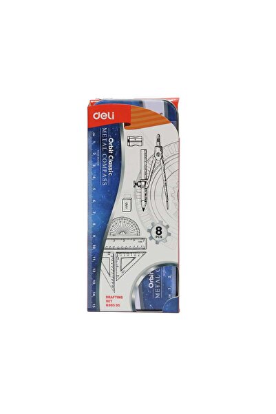 Deli مجموعة هندسة المدار G30505، 8 قطع