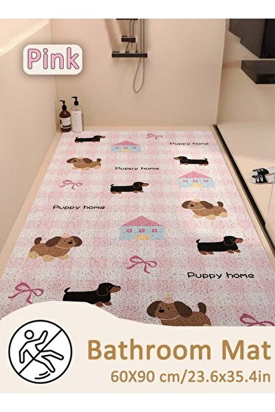 Generic Bathroom anti-skid mat,Bathroom Mat (60×90cm), Non-Slip PVC Shower Ma...