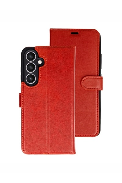 Massemr Samsung Galaxy S26 Compatible Premium Leather Flip Cover Case with Ma...