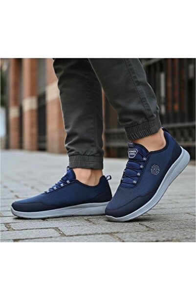 road friend Men's Navy Blue Laceless Sports Shoes Lightweight Sole Daily Comf...