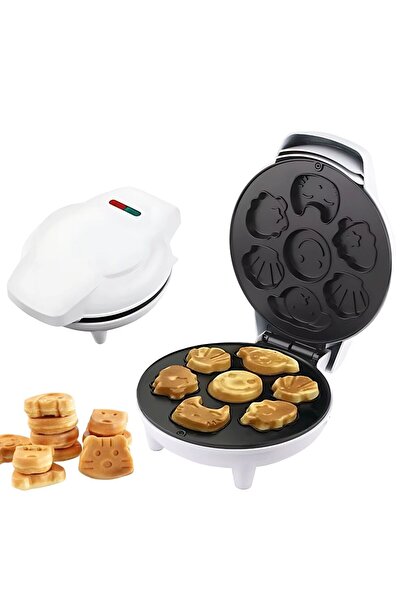 zola Waffle maker, 7 fun patterns, indicator light, 350W, 20x28x9 cm, white