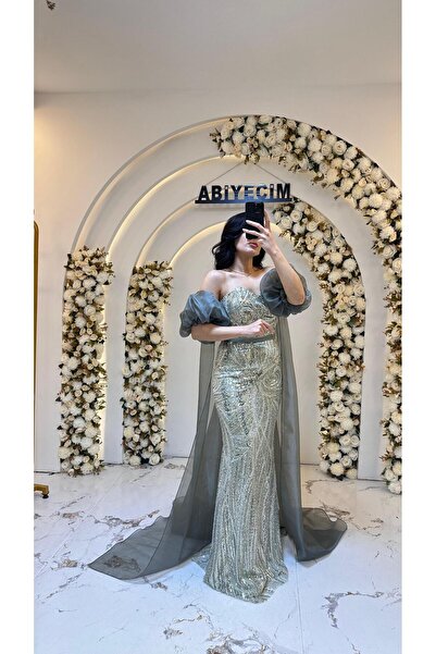 ABİYECİM ABİYE BALON KOL PUL PAYET ABİYE