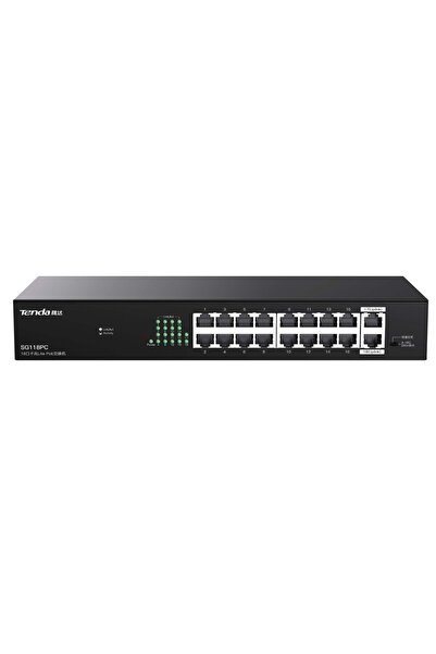 Tenda Sg118Pc Sg118Pc 18 Port Gigabit Poe Switch 100-100-1000 167W