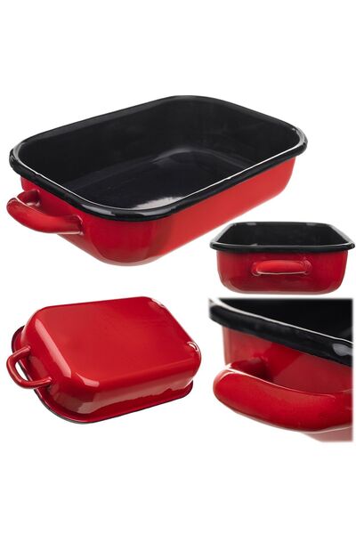 KADAX Large Gas Enameled Induction Oven Pan 41 cm 3.4L