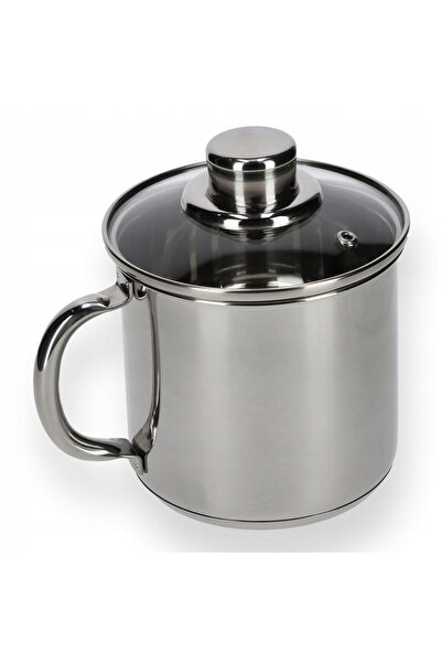 KADAX Aparat de gătit lapte 1,2 L cu capac, oală din oțel pe gaz cu inducție