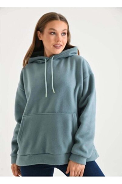 modasindoma Women's Hooded Sweatshirt Khaki