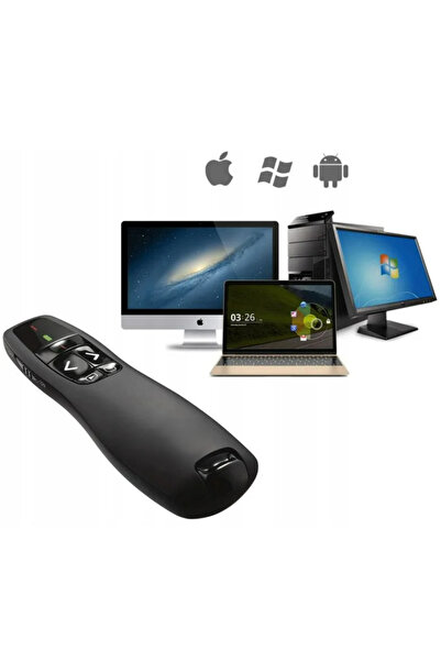 zola Telecomandă prezentare wireless cu laser roșu 12m, USB, compatibil Windo...