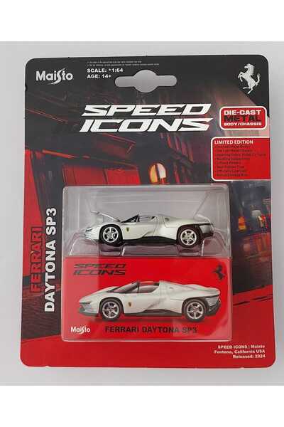Maisto Speed Icons Ferrari Daytona SP3 1:64 Die-Cast Metal Model Araba (Limit...