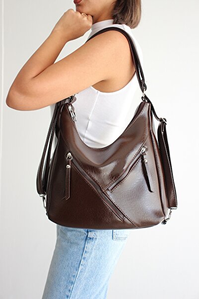 KIRASE New Quality Soft Leather Leather Compartment Medium Bag Back, Shoulder...