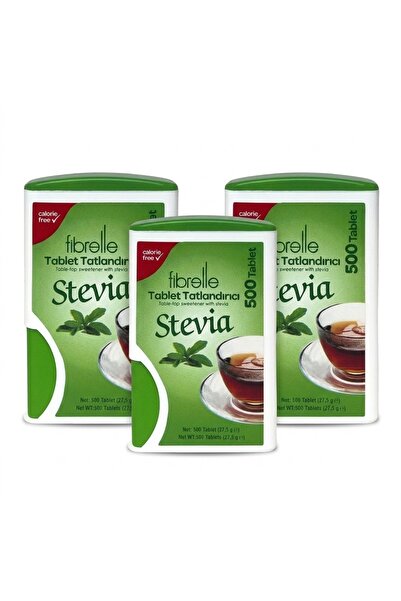 Fibrelle Stevia Tablet Tatlandırıcı 500'lü x 3 Adet