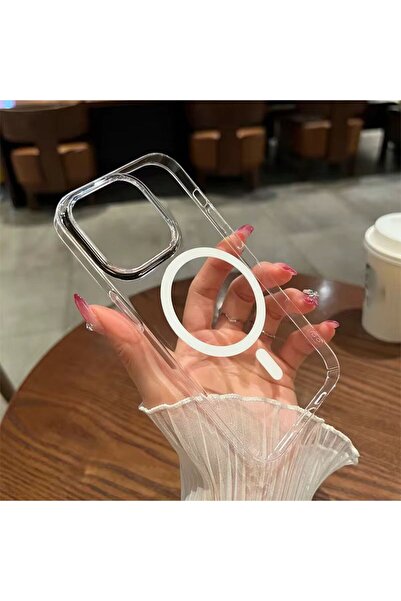 n noppax İphone 12 uyumlu mika magsafe özellikli şeffaf sararmaz lüx sert kıl...
