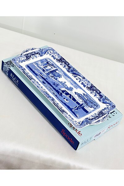 SPODE Blue Italian 34 cm Porselen Sandviç Tepsi