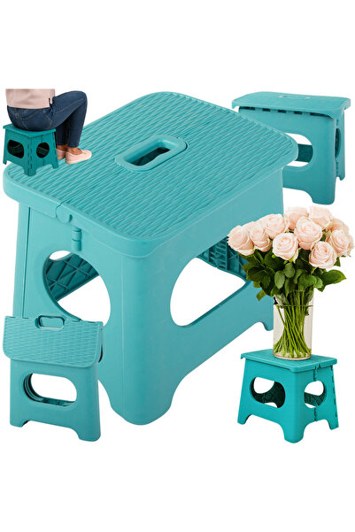 verk group Taburet pliabil cu maner, plastic rezistent, portabil, anti-alunec...