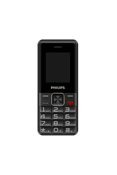 Philips Xenium E6105, 128Mb, Siyah, 48Mb Ram, 1,77inc Ekran, 4G Çift Sim Dest...