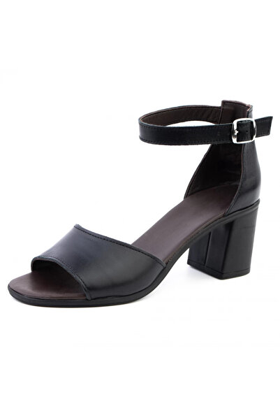 OEM Sandale din piele naturală 237 negre