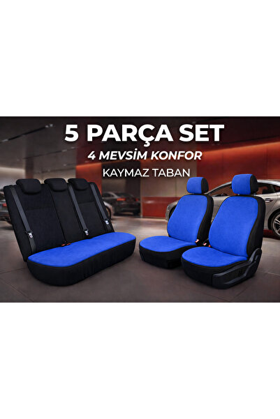 RS JANTİ STORE Set de scaune auto universale albastre Min piele 5 piese – Ant...