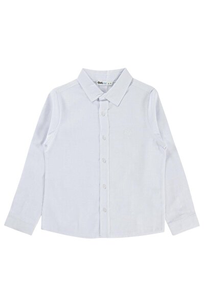 Civil Boys Basic Long Sleeve Shirt for Ages 10-13 - White for Ages 11-12
