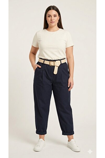 della moor Women's Navy Blue Italian Shalwar Model K Belt I L Stretch Fabric ...