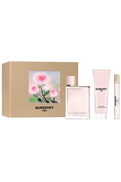 BURBERRY Her Edp 100 Ml + Body Lotion 75 Ml + Edp 10 Ml