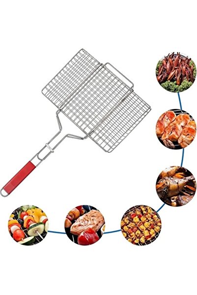 HOME AURAA Barbecue Grill chrome plated 60 cm