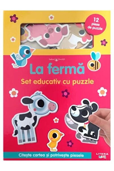 Editura Litera On the farm. Educational puzzle set