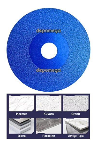 DepoMega 115 mm Granit Porselen Seramik Mermer Kesme Diski Kaliteli Bol Elmas...