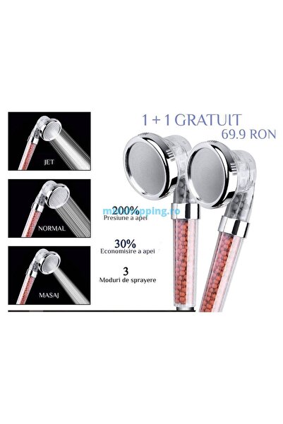 OEM Anti-Scale Shower Head 1 +1 FREE, 3 JETS