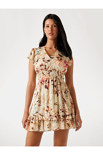 Guess فستان قصير بنقشة زهور