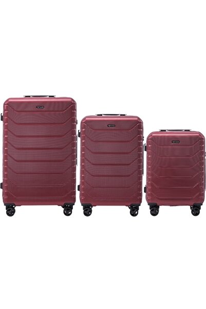 wings Set de bagaje CRAKE, 3 piese, policarbonat, roșu