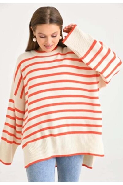 modasindoma Women's Casual Knitwear Orange