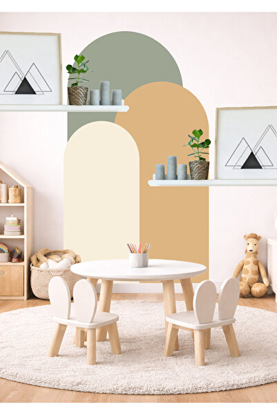 Sim Tasarım Set de autocolante de perete Bohemian Oval, 3 piese