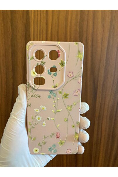 Newon غطاء هاتف من السيليكون المخملي المطبوع من إنفينكس نوت 50 برو (غطاء بودرة)