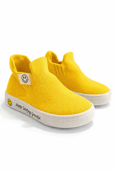 BONY SOCKS Dečije čarape sa osmehom na licu, žute cipele