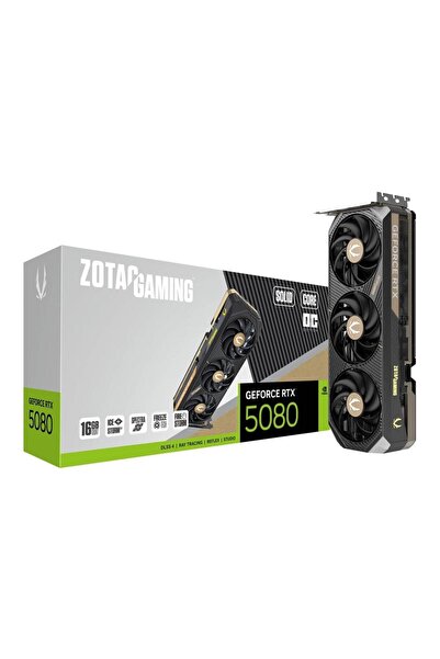 ZOTAC GAMING GeForce RTX 5080 GAMING SOLID CORE OverClock 16GB GDDR7 256Bit D...