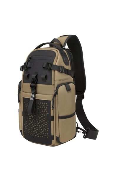 OZUKO Water-Resistant Oxford Tactical Anti-Theft Sling Bag, 40x14x22cm, Large...