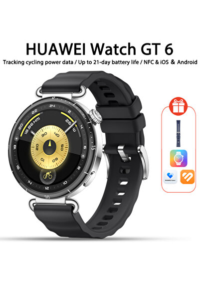 Huawei Watch GT 6 41 mm Smartwatch, AMOLED Display, Up to 14 Days, iOS and An...