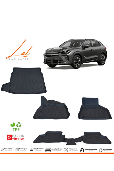 Lal Cupra Terramar 3D Havuzlu Paspas Alt Kademe Bagaj Havuzu Seti (2024 ve so...