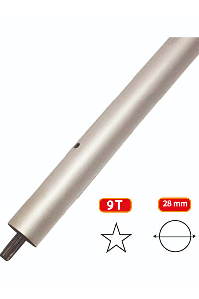 Scythe Shaft Pipe And Shaft Complete 28mm 9 Teeth For Side Scythe