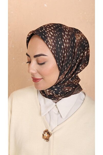 locella Soft Pamuk Eşarp Ceylan Desen