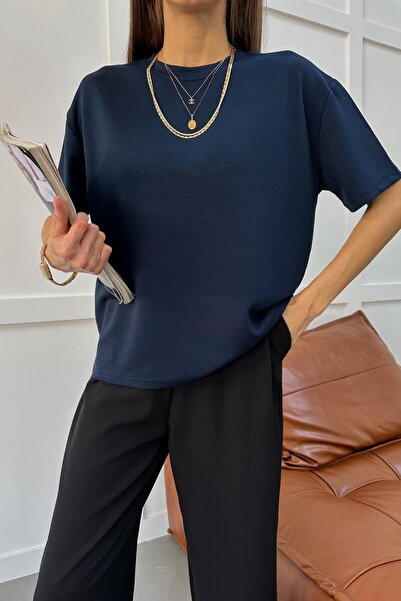 mylove Oversize Modal Tshirt Navy Blue