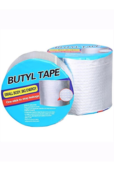 Coverzone 2 Metre Butyl Tape Su Geçirmez Yalıtım Bandı Alüminyum Çatı Oluk Bo...